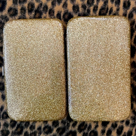 Accessories - Card, ID holder, gold, sparkly, never used